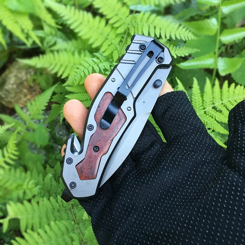 

Browning X42 outdoor knife multifunctional folding knives camping survival high hardness military knife self defense HW166