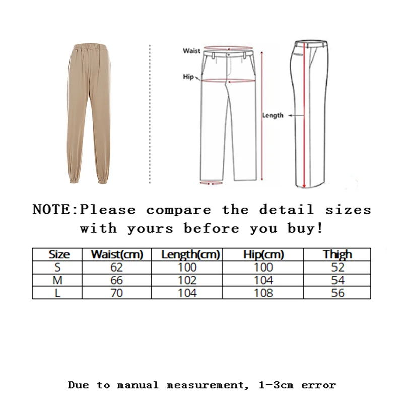 

Sllsky Harajuku Joggers Wide Leg SweatPants Women Trousers Plus Size High Waist Pants Streetwear Korean Casual Pant Femme Fall