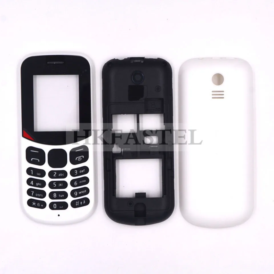 HKFASTEL высококачественный корпус клавиатуры для Nokia 130 Dual SIM Полный Мобильный телефон чехол с клавиатурой