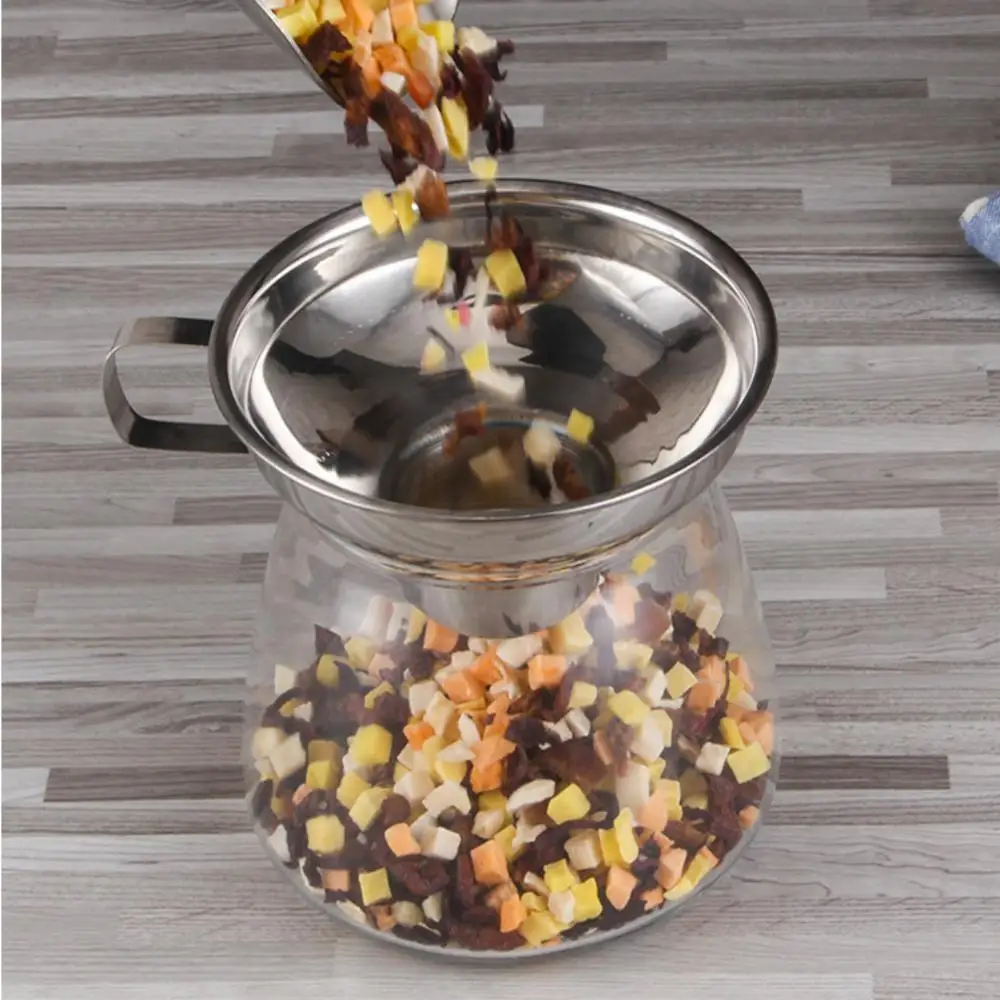 Нержавеющая сталь Воронка широкая рот фильтр-воронка утечки масла большого