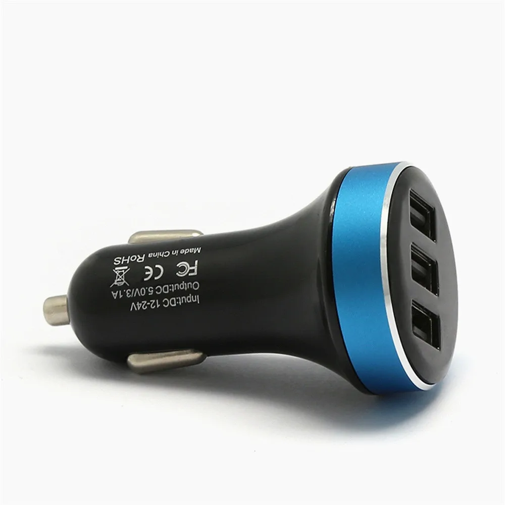 MOSUNX LEDHigh качество smart AP03 портативный 3USB порт автомобильное зарядное устройство Быстрая зарядка дорожный адаптер UQ для samsung xiaomi huawei