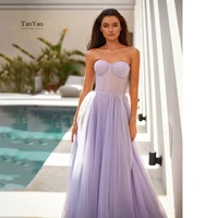 elegant a line evening dress long prom dress sleeveless sweetheart neckline vestidos de fiesta ball gown formal dress women