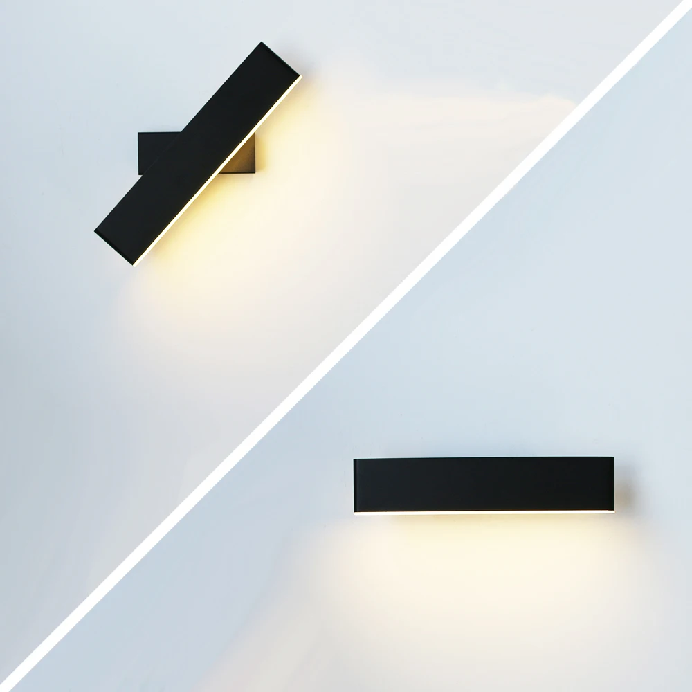 Современная светодиодная комнатная настенная лампа 6 Вт вращающийся на 350