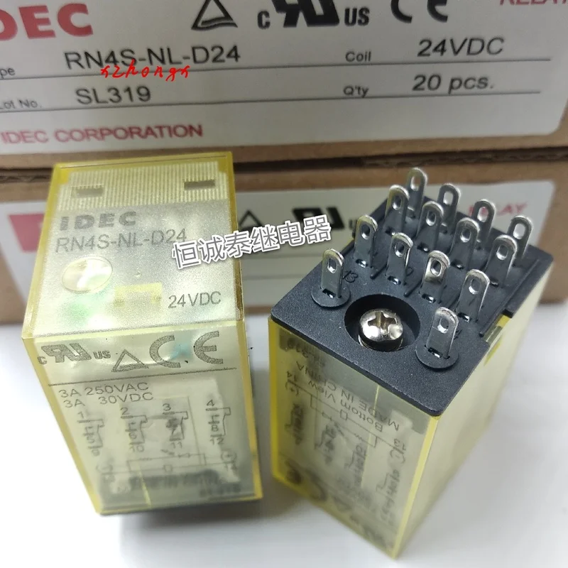 

Relay rn4s-nl-d24 24V replaceable ry4 relay with lamp