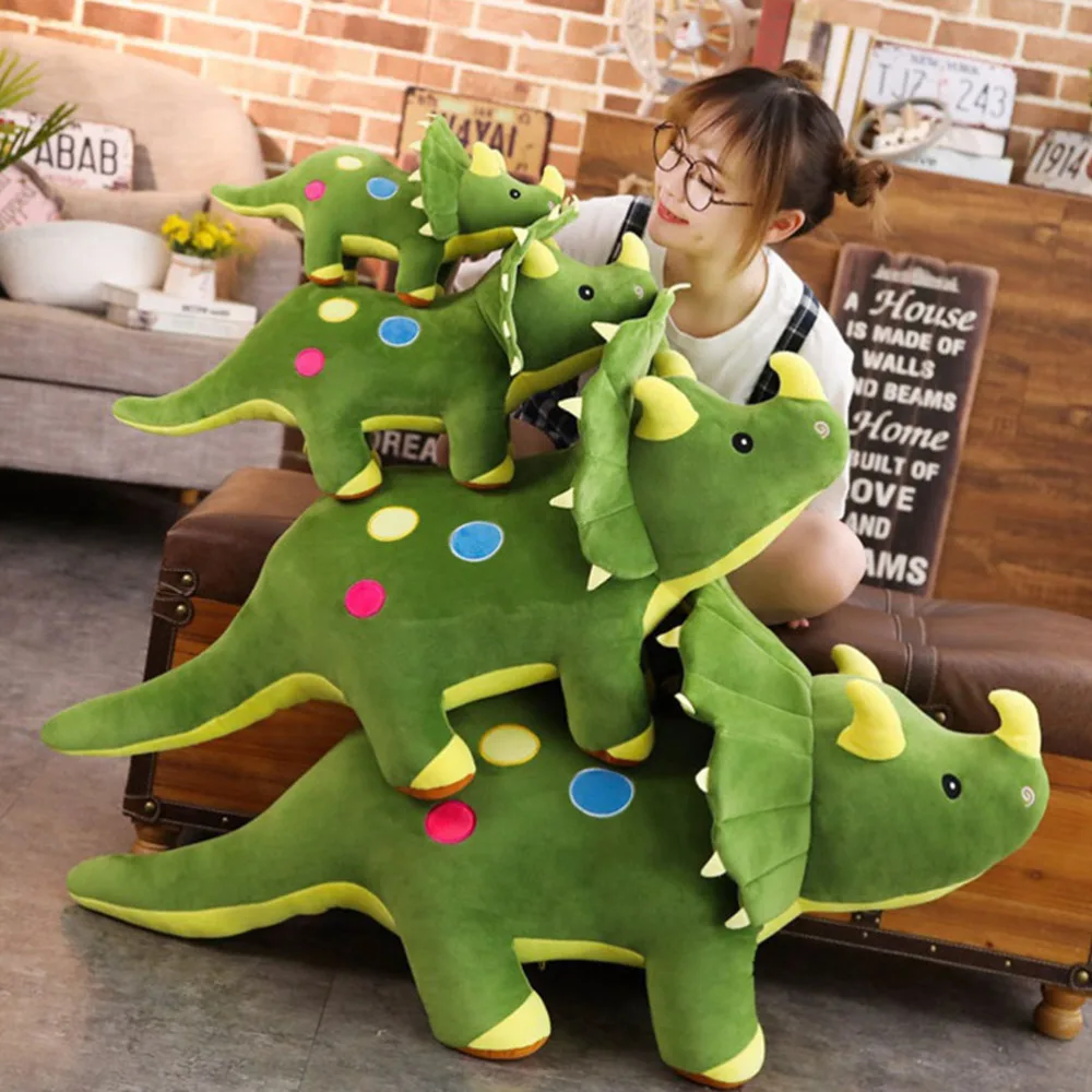 

Plush Triceratops Toys Cartoon Stuffed Animal Creative Home Decor