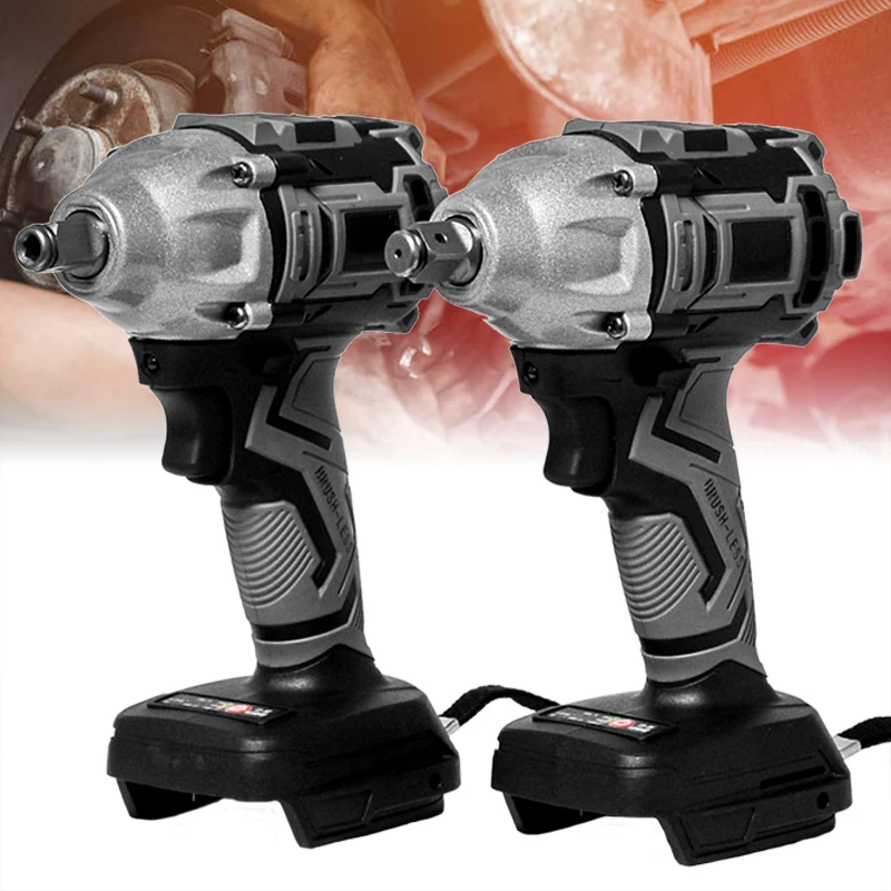 Electric Brushless Impact Wrench Rechargeable Socket Cordless Wrench Power Tool For Makita Battery