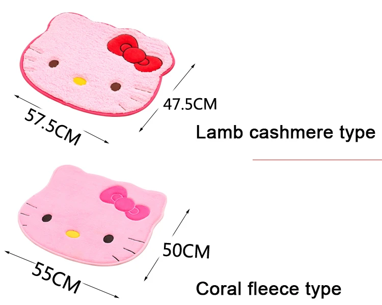Prezzo Set Di Tappeti Da Bagno Kawaii Kitty Tappetini Da Bagno In Pelle Scamosciata Antiscivolo Assorbimento D'acqua Lavabile KT Cat Tappeto Carino S Piccolo Set Da Bagno Tappeto