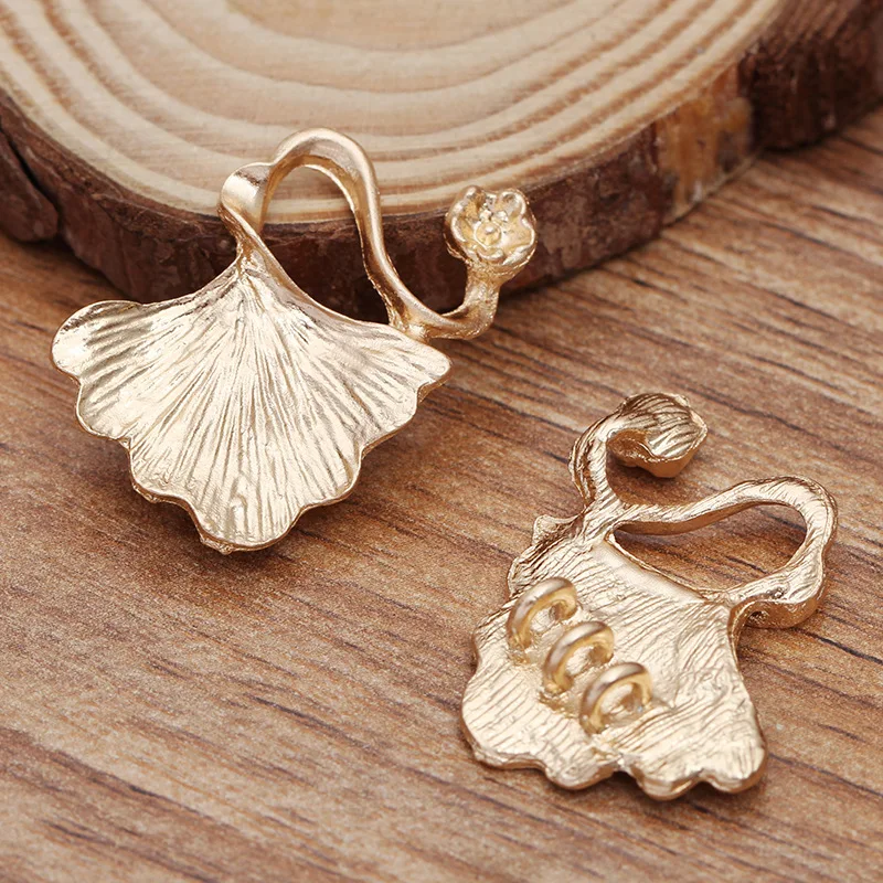 Подвески гингко лист из цинкового сплава 10 шт. | Украшения и аксессуары