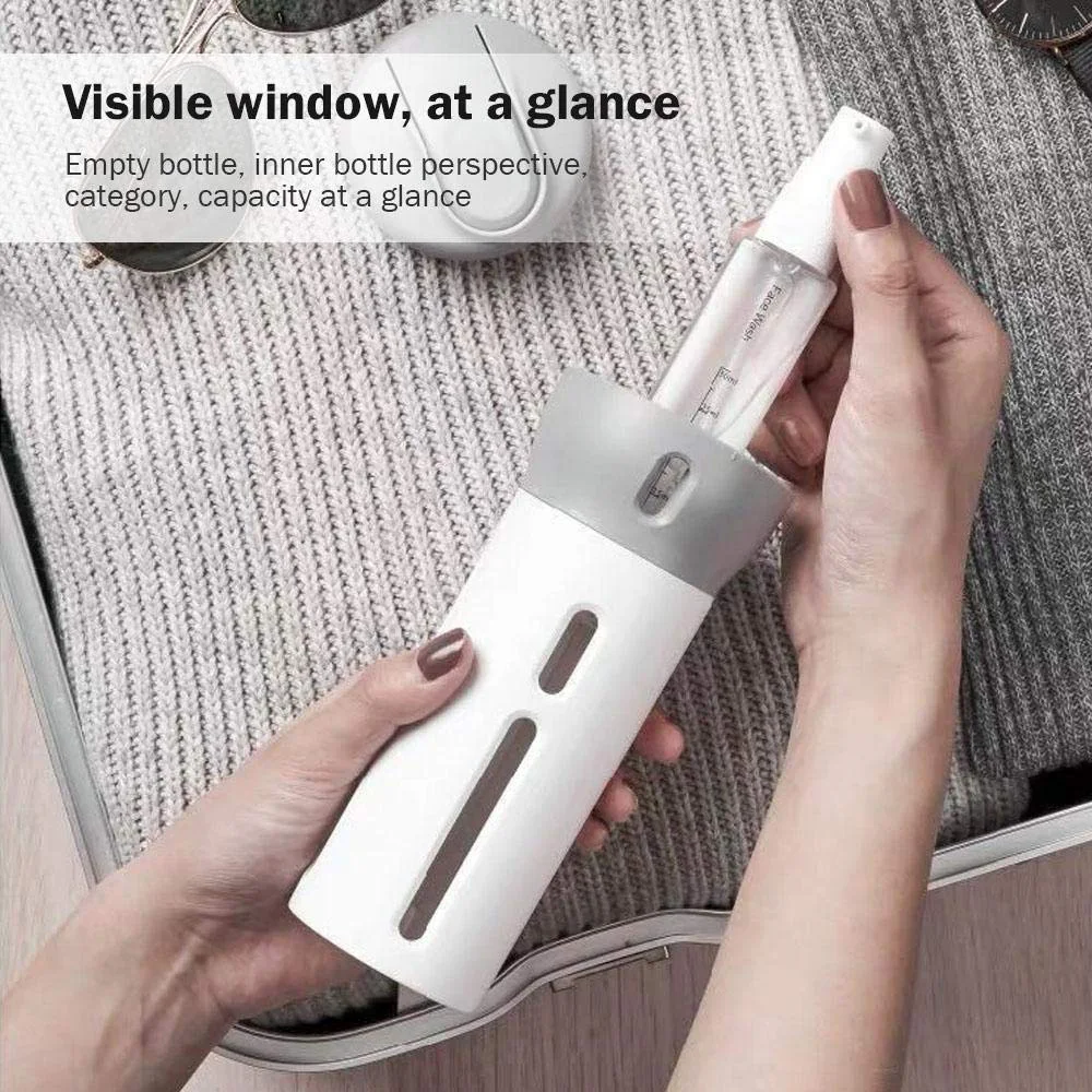 4 в 1 пустая бутылка для шампуня диспенсер путешествий лосьон гель душа мыло