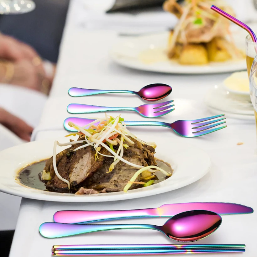 Набор столовых приборов из 9 предметов нержавеющей стали столовая посуда