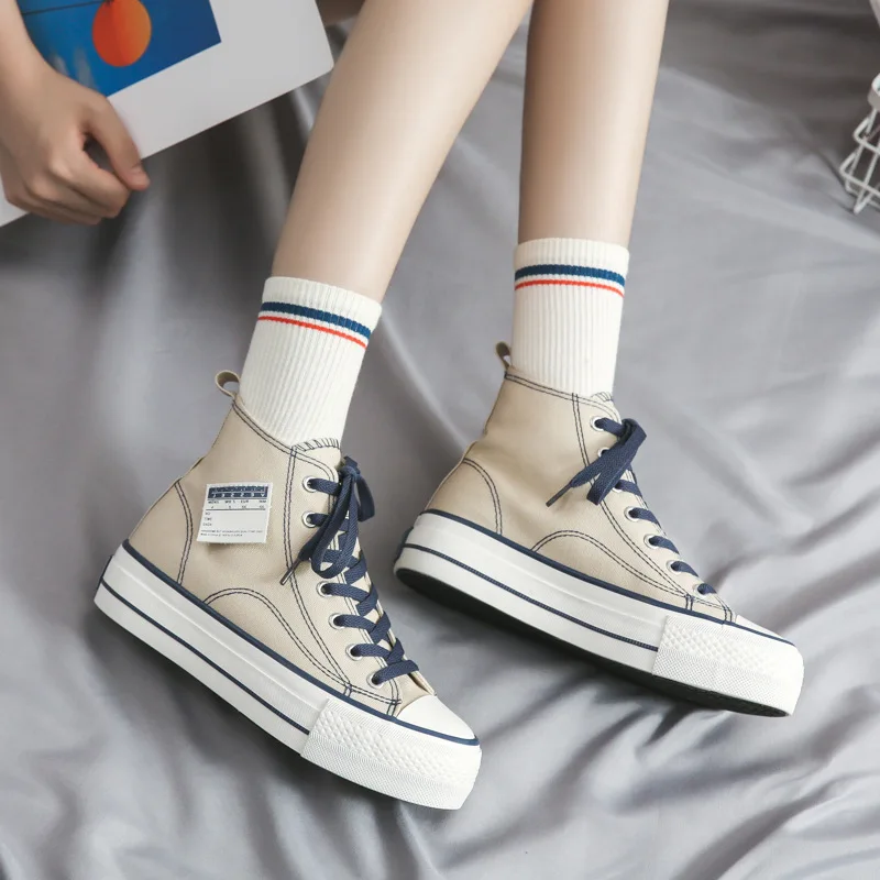 

Flat Shoes Women Canvas Sneakers Woman Vulcanize Shoes Woman Fashion 2021 Fashion Women's Sneakers Femme Spring Casual Sneaker