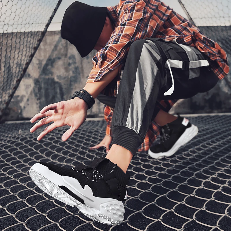 Весенне-осенняя мужская обувь кроссовки 2019 дышащая для спорта модная сетчатая
