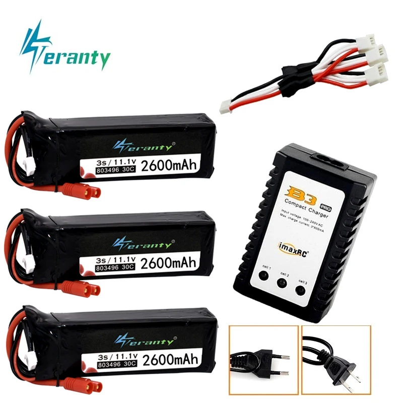 11 1 В 2600 мАч аккумулятор + зарядное устройство для BAYANGTOYS X16 X21 X22 3s 2200 перезаряжаемая