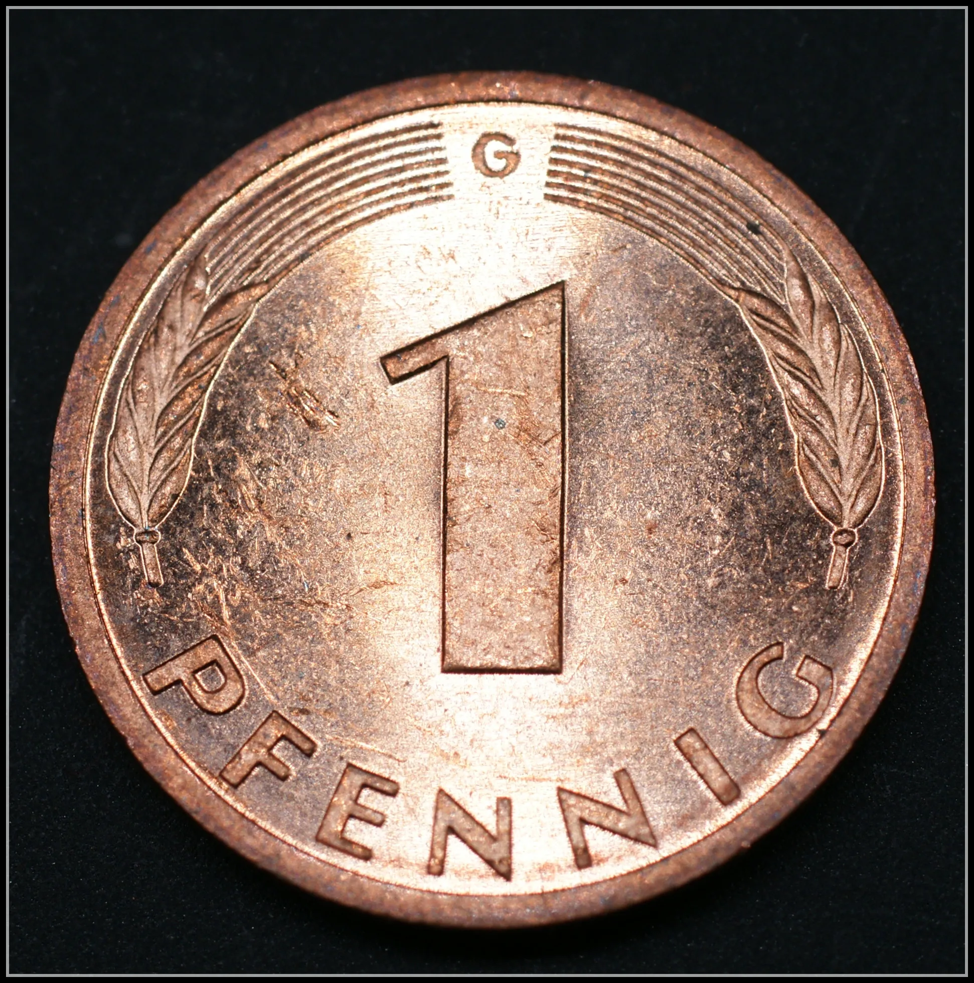 Германия 1 монета Pfennig европейская новая Оригинальная Памятное издание 100%