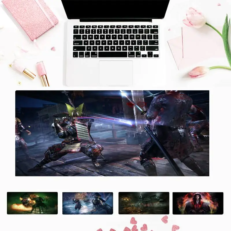 

Vintage Nioh Gaming Mouse Pad Gaming MousePad Large Big Mouse Mat Desktop Mat Computer Mouse pad For Overwatch
