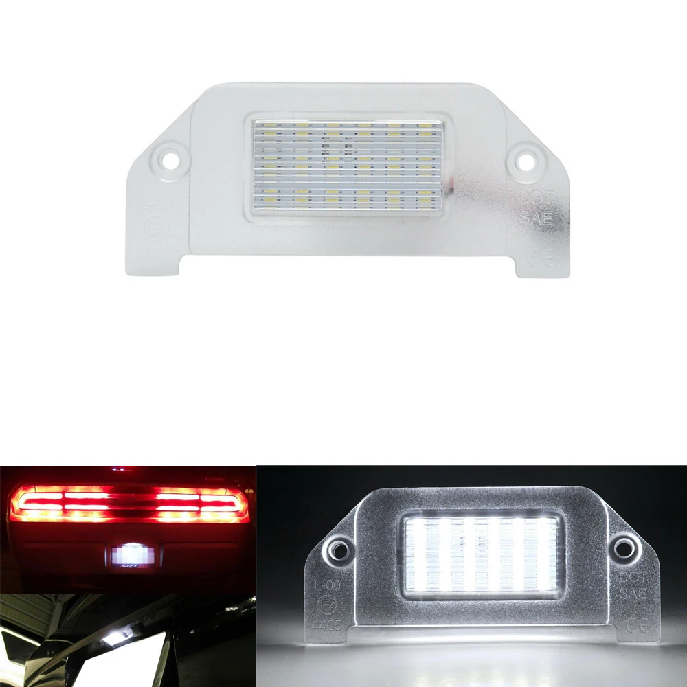 

1pc for Dodge Dart 2013-2016 Challenger 2008-2014 Avenger 2008-2014 Led License Number Plate Lamp Light Car tail Lighting Source