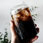 Креативная стеклянная чашка, кружка для чая, сока, молока, кофе, бокал для вина, высокая чашка из боросиликатного стекла, прочная посуда для напитков