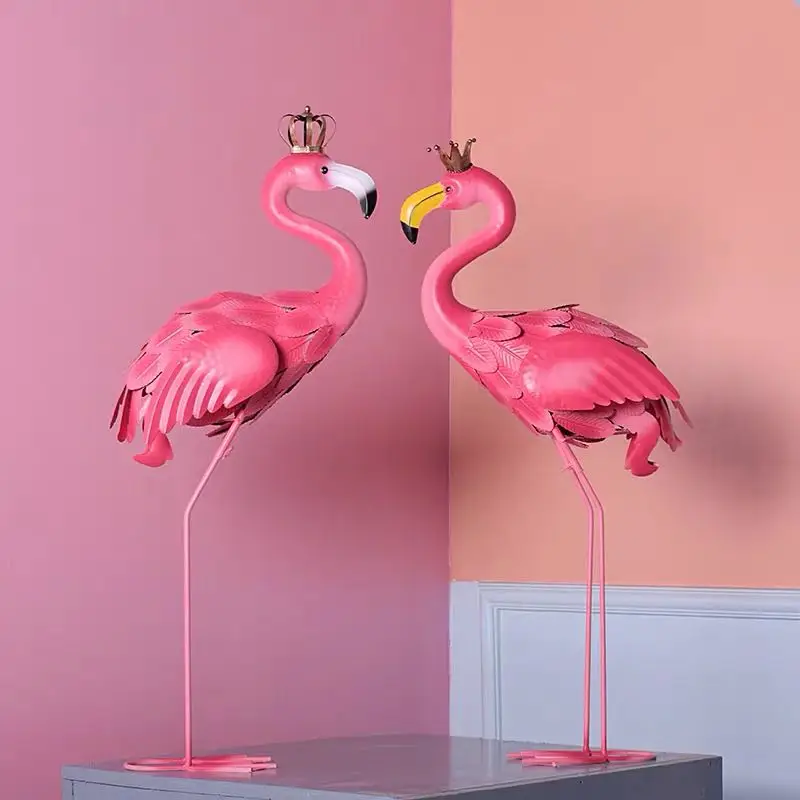 Promotion Sale Party Decoration Metal Flamingo Prop decoration Garden Landscape decoration Ornament Wedding Party Decoration