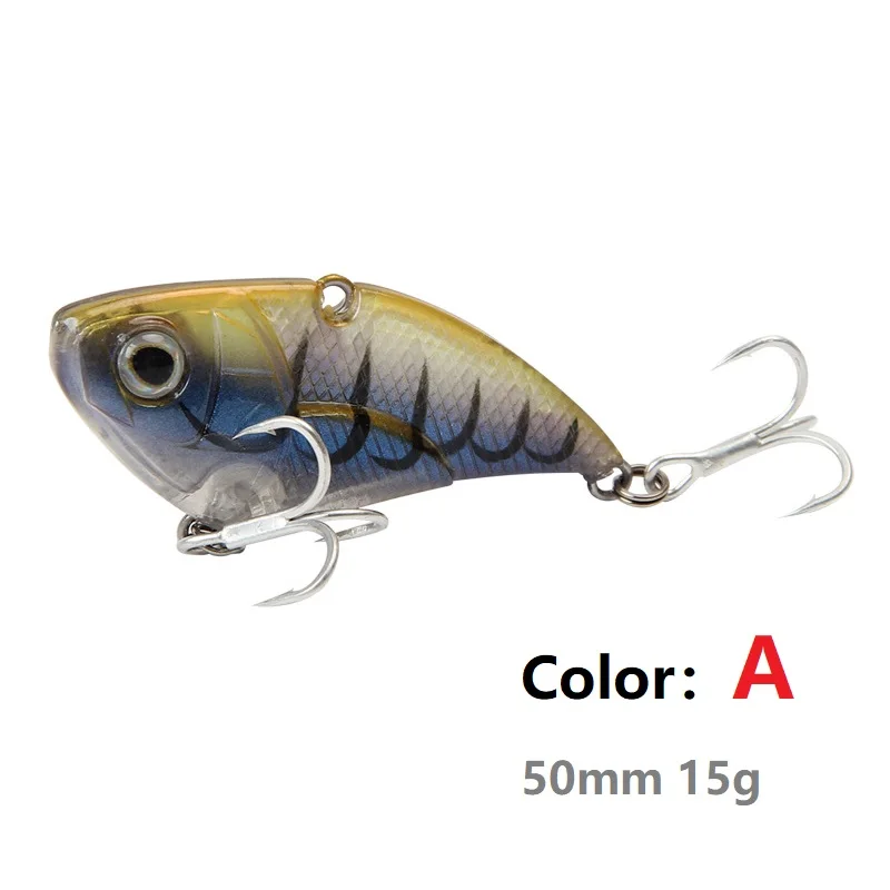 Новые Vib приманки 5 см 15 г снасти для рыбалки приманки pesca jig воблеры isca искусственные кренкбейт жесткая Приманка Товары для джигинга свимбейт лед - Цвет: A
