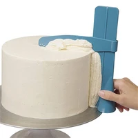 cake scraper convenient adjustable fondant spatulas cake edge smoother cream decorating diy bakeware tableware kitchen cake tool