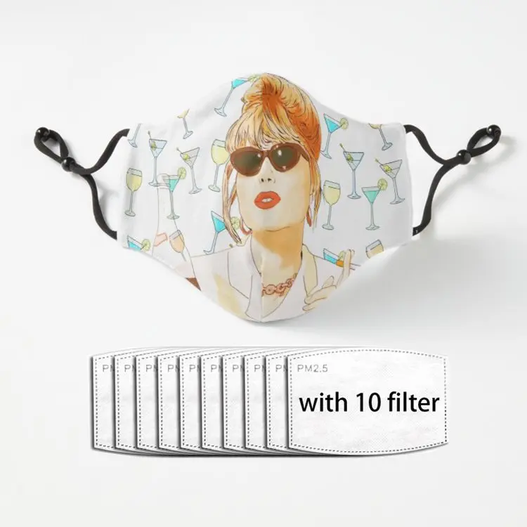 

Маска для лица для взрослых от Cheers sweetie Patsy Stone абсолютно сказочная многоразовая Роскошная маска для лица из полиэстера с фильтром