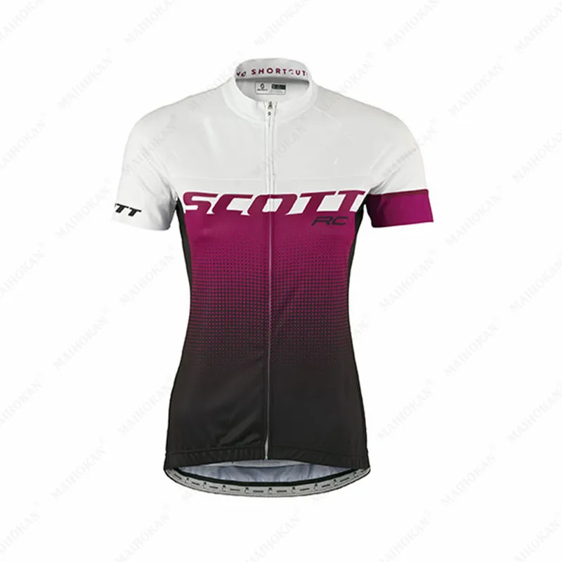 

Scott Women's girls Summer Short Sleeve Cycling Jersey Bicycle Road MTB bike Shirt Outdoor Sports Ropa ciclismo Clothing