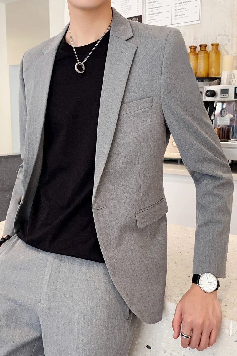 

men's business suit 2 Pieces Suit Sets 2020 new High Quality Slim Fit mens grooming Wedding suit men Formal suit