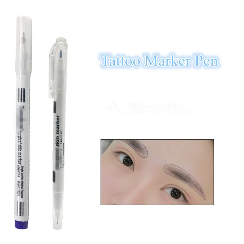 1 Набор стерилизованный маркер для тату ручка хирургическая кожа микроблейдинг
