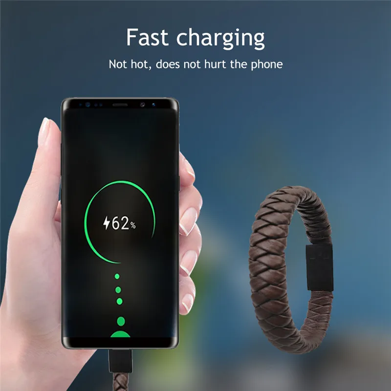 Умный Браслет USB кабель для Samsung S10 S9 Тип C Micro usb быстрой зарядки и передачи данных