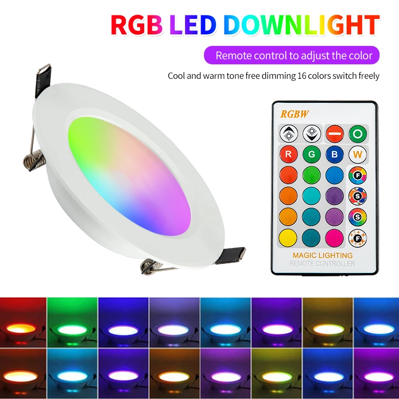 RGB W/WW потолочный светодиодный светильник 10 Вт/20 Вт Потолочный настенный для
