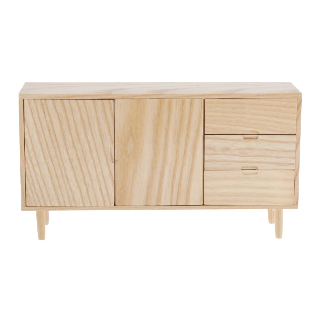 1:6 деревянный ТВ кукольный шкафчик для дома миниатюрная мебель гостиной