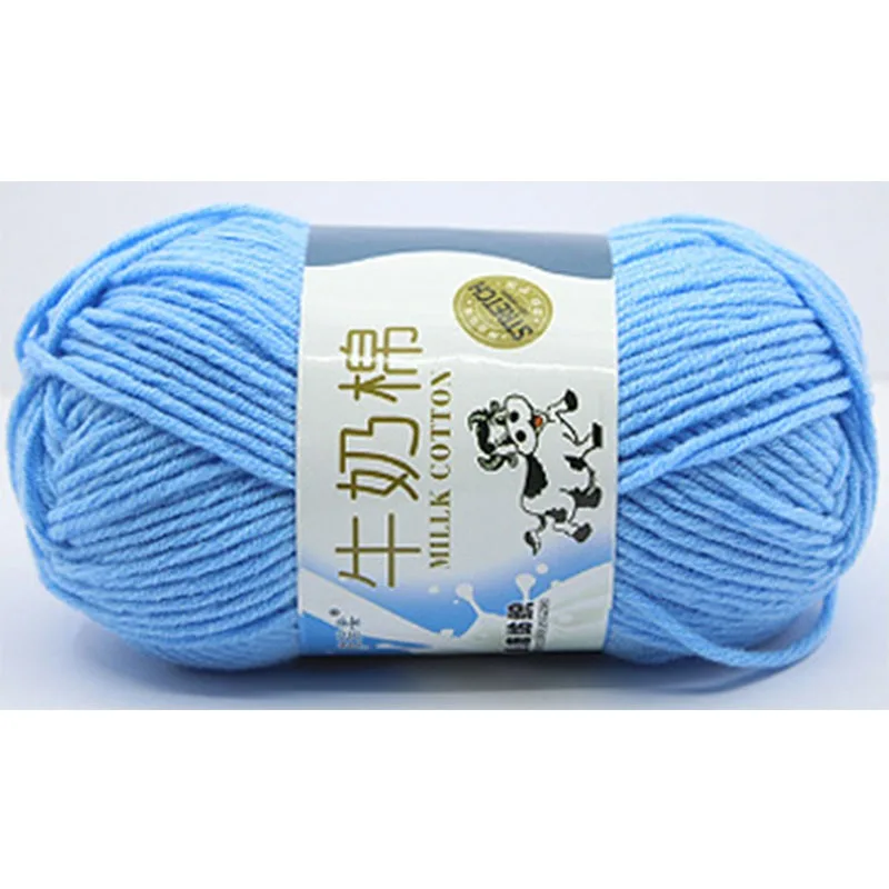 

New Milk Cotton Yarn Fine Quality Hand-Knitting Thread Soft Warm DIY Cotton Threads Baby Wool for Hand Knitting Crochet Yarn