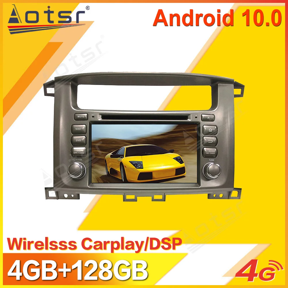 

Android Car Multimedia Stereo Player For TOYOTA Land Cruiser 100 LC100 1998-2006 2007 Tape Radio Video GPS Navi Head Unit 2 Din