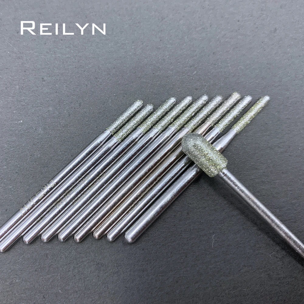 10 шт. алмазные шлифовальные насадки для шлифовки полировочные вращающихся