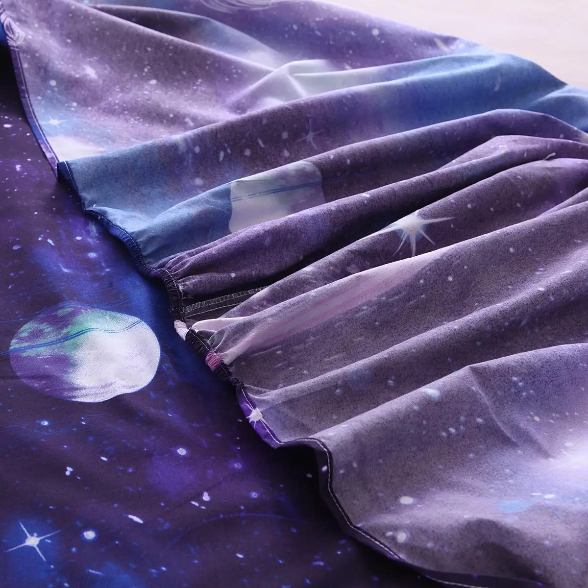 Комплект постельного белья с 40 принтами Современная простыня галактикой см +