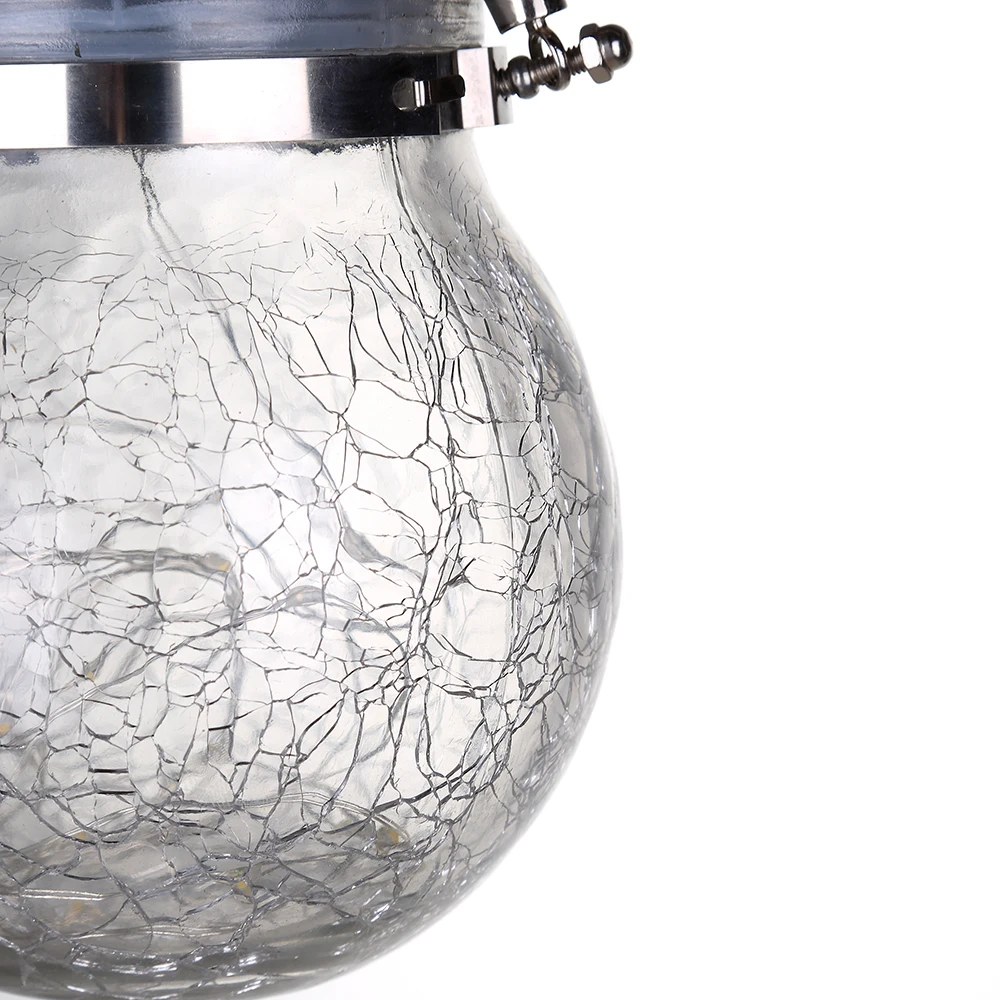 1-2 шт Солнечная лампа трещины стеклянный шар люстра медный провод освещение