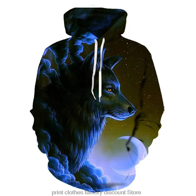 

Толстовка мужская с 3D-принтом волка, брендовая кофта с капюшоном, качественный пуловер для мальчиков, модная спортивная одежда с животными, ...