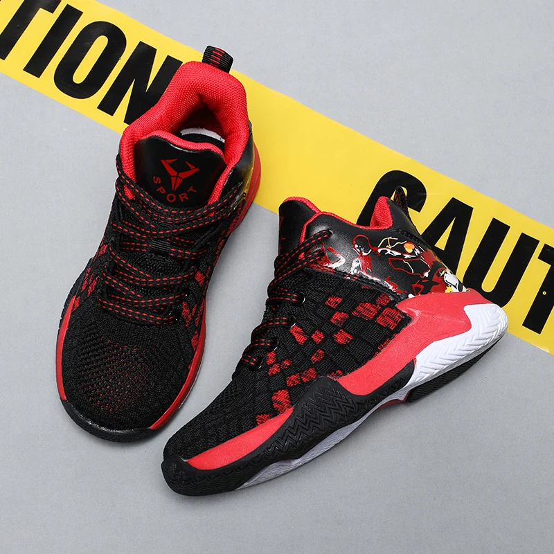 Баскетбольные кроссовки для мальчиков Нескользящие повседневная спортивная