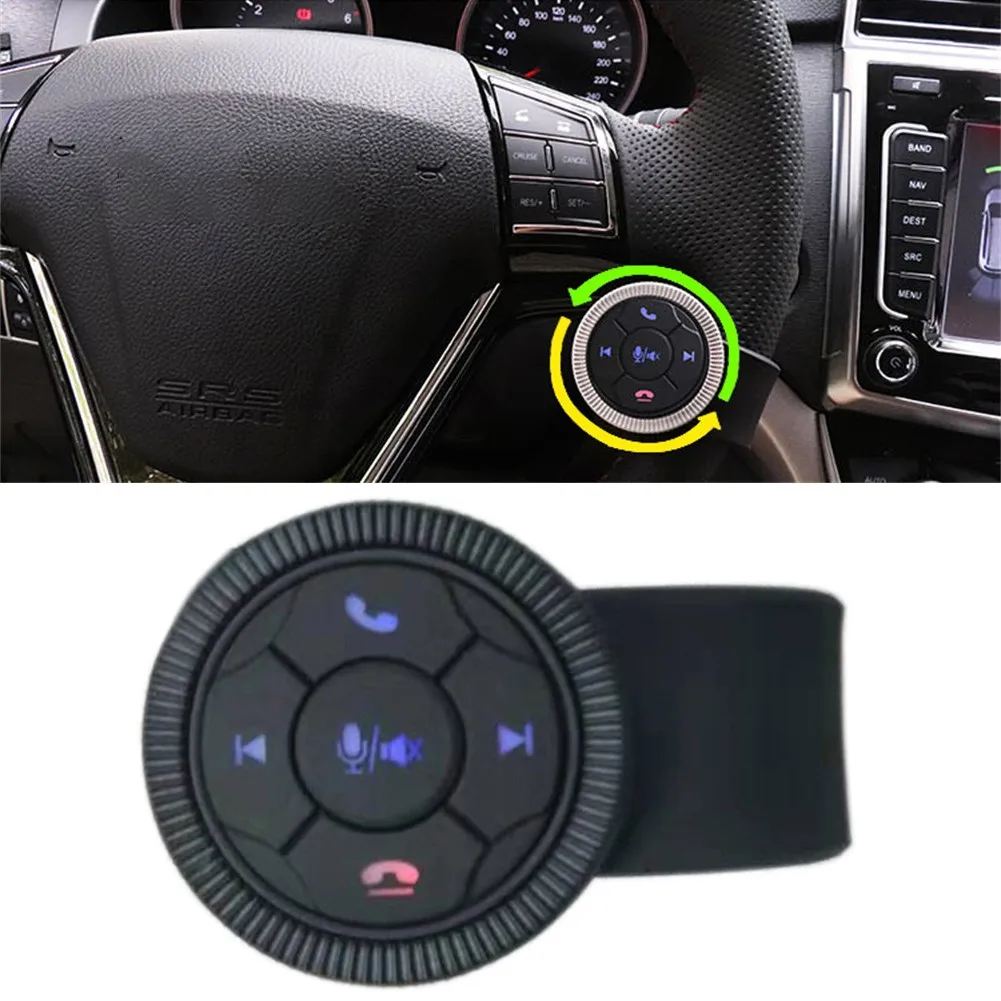 

Black Customize Button Steering Wheel Control Universal Car Radio GPS Steering Wheel Controller Car Accessories