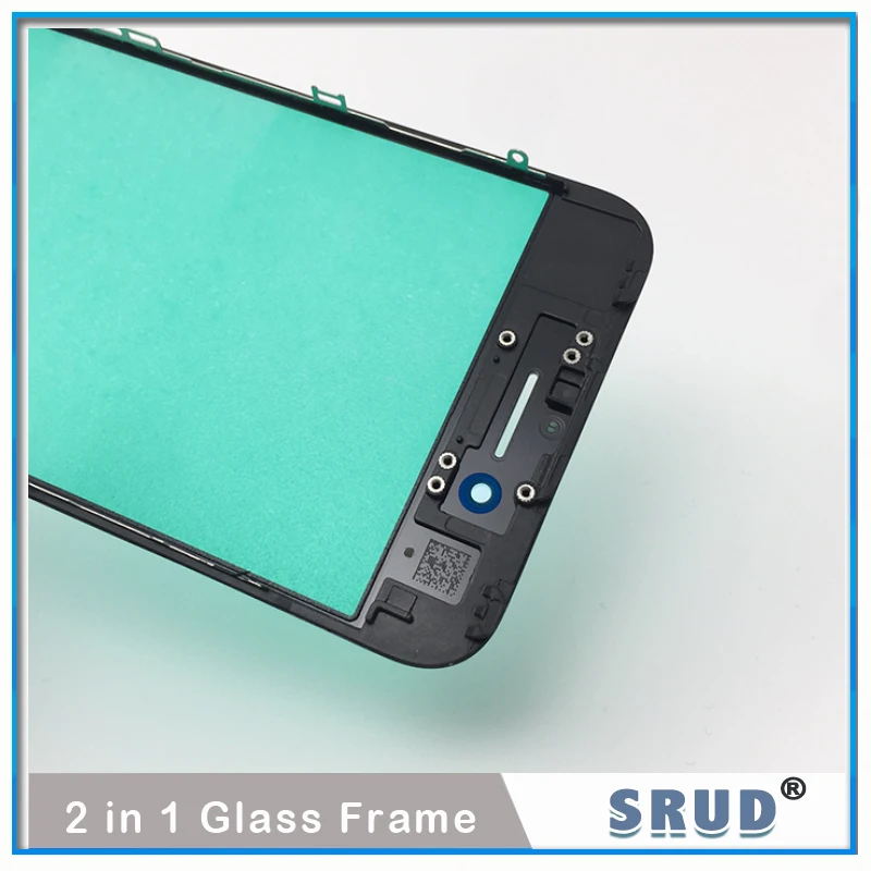 10Pcs TOP Quality For iPhone 6 6S 7 8 Plus 11 XR LCD Touch Screen Front Outer Glass Panel Lens With Frame Bezel + Ear Speak Mesh