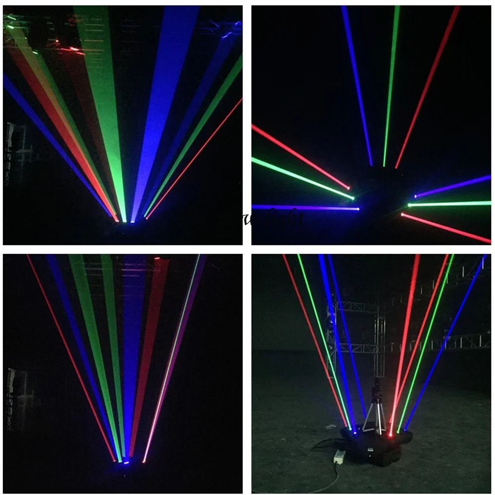 Dj-оборудование 9 глаз паук лазерный светильник RGB движущаяся головка луч эффект
