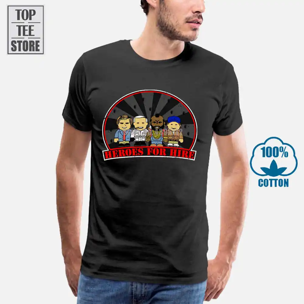 Футболка Герои на прокат команда Ганнибал A Ba Mr T Team серийная футболка Ван|a team|hero t