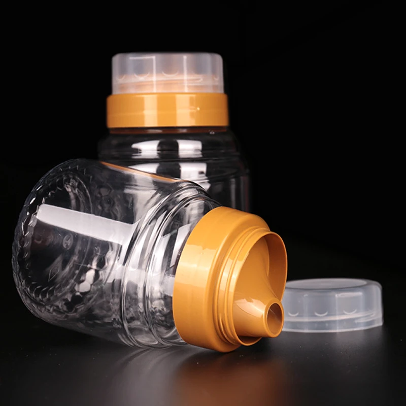 

X50 Food Grade 2020 Luxury Plastic Reflux Honey Jar 380ml 500g Honey Weight Back-Flow Design Honey Jar PET Solid Bottles