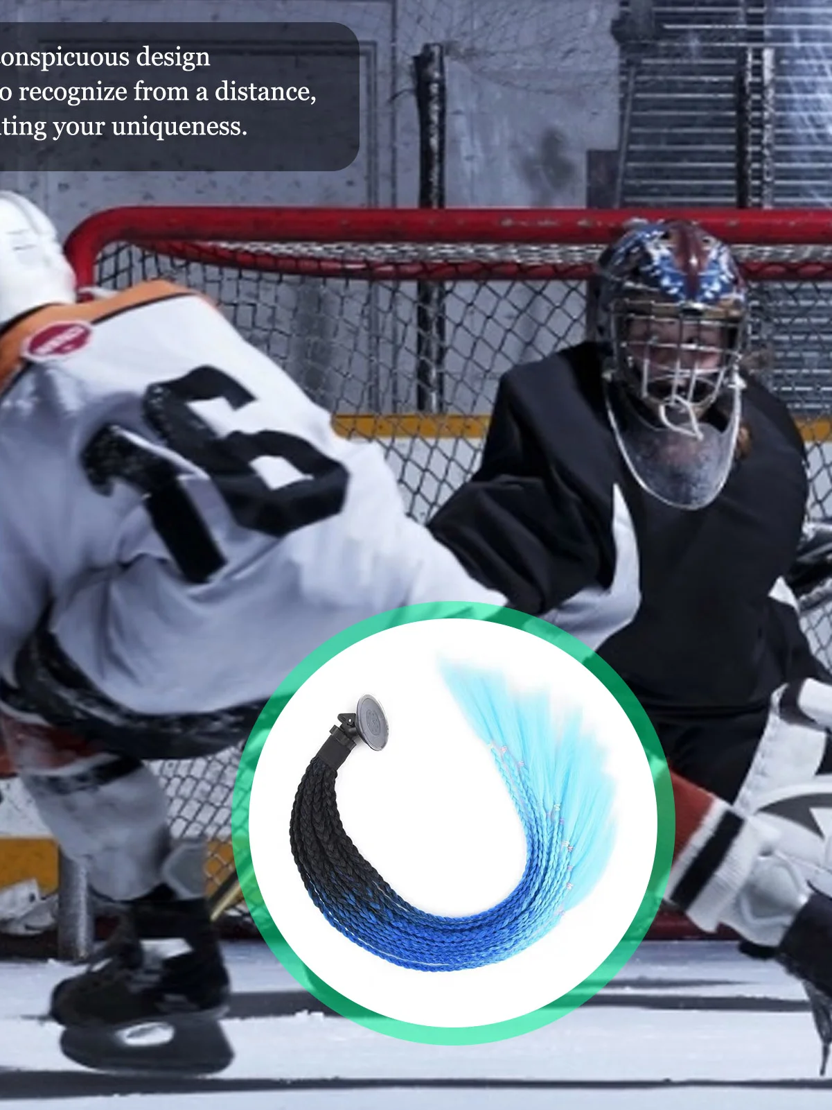 

Twist Braids Motorcycle Ponytail Dirty Gradient Ramp Pig Tail Hair Punk Free Style Biker Helmet Decoration Helmet Accessories