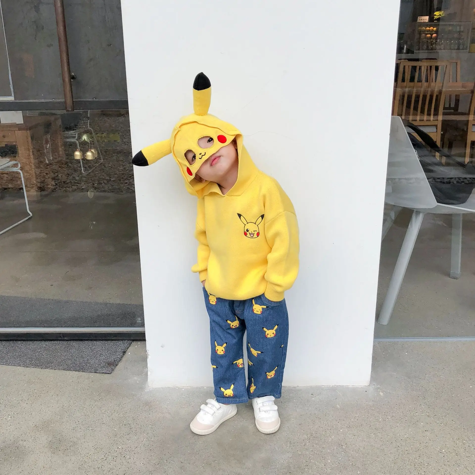 Tonytaobaby Autumn and Winter Clothes New Boys and Girls Children's Wear Children's Hooded Sweater Cartoon Cute