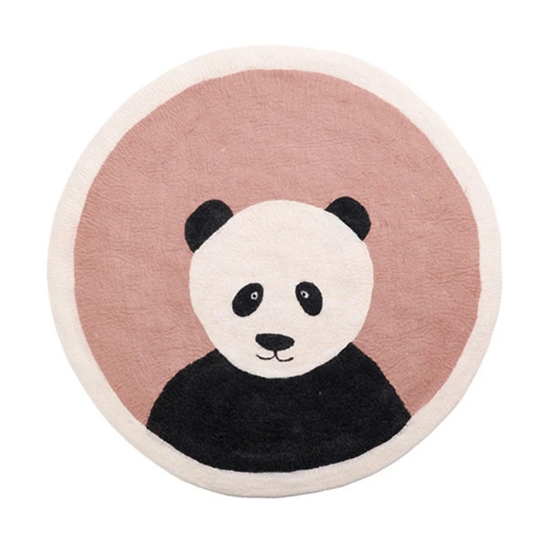 

Baby Play Mat Crawling Carpet Kids Room Floor Rugs Round Cartoon Panda Game Pad Playmat Children Bedroom Nursery Decoration G99C