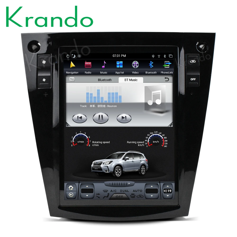 Krando Android 9 0 4G RAM 10 4 &quotTesla вертикальный экран автомобильный аудио плеер GPS для Subaru