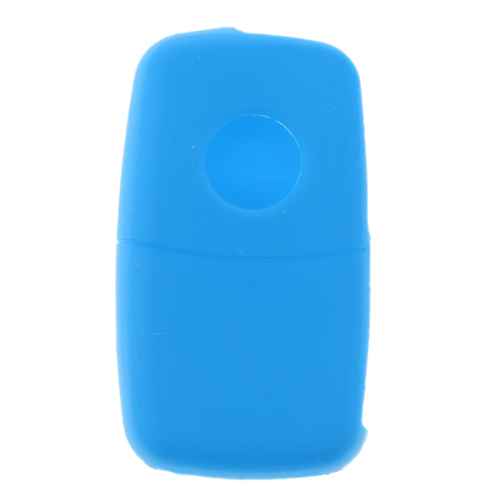 

MagiDeal 3 Buttons Silicone SMART Key cover FOR VW for Skoda Blue
