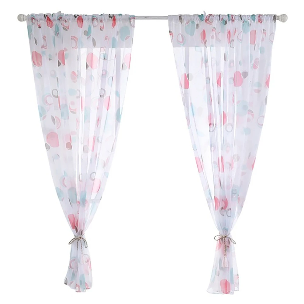 Современная кухонная Короткая занавеска s струнная Тюль оконная для кухни