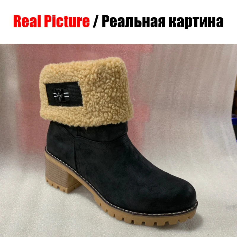 DORATASIA размера плюс 34-46 новые брендовые зимние ботинки женская обувь на массивном